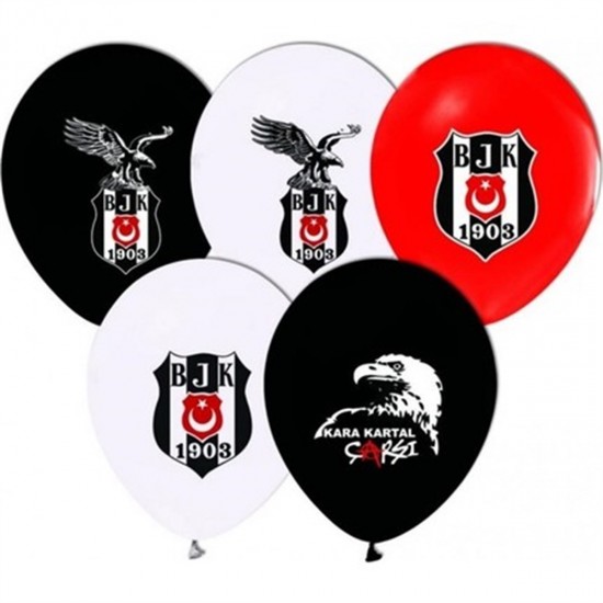 Beşiktaş Temalı Lisanslı Balon 100 Adet