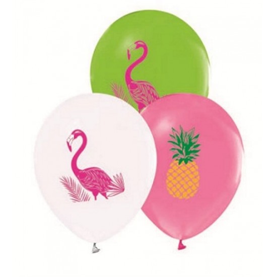 Flamingo Temalı Lisanslı Balon 100 Adet