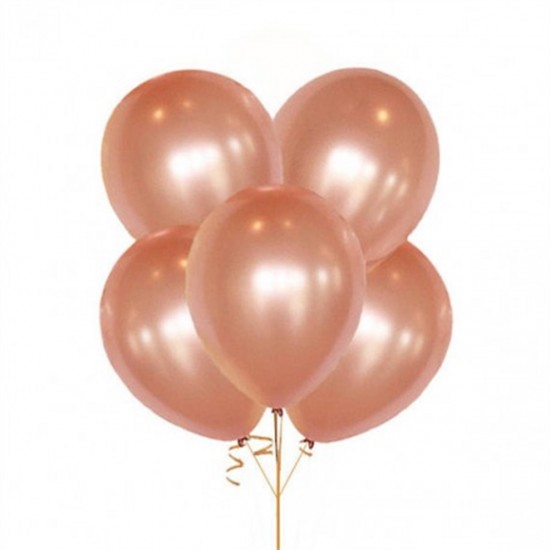 Metalik Balon Rose Gold Bronz 100 Lü Paket