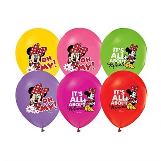 Minnie Mouse Temalı Lisanslı Balon 100 Adet