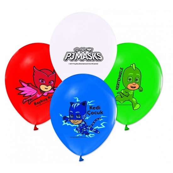 PJ Masks Temalı Lisanslı Balon 100 Adet