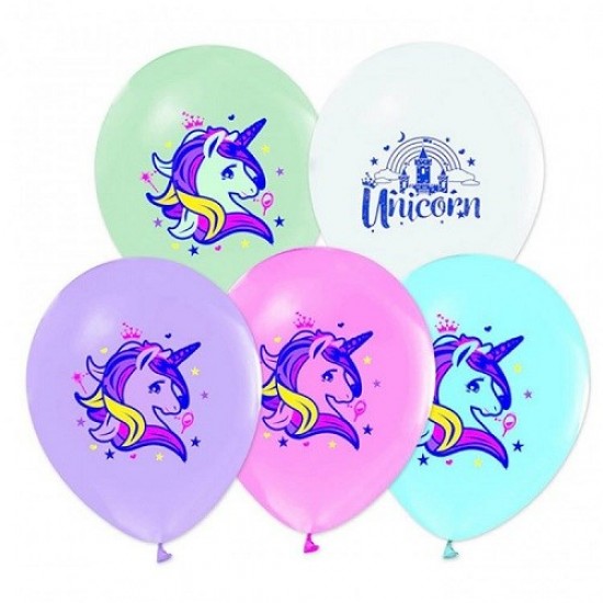 Unicorn Temalı Lisanslı Balon 100 Adet