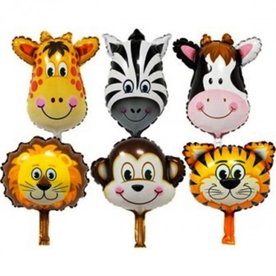 Safari Temalı Folyo Balon 6Lı Set 35 Cm