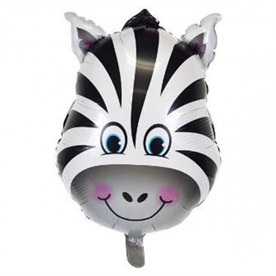 Safari Temalı Zebra Folyo Balon 45 Cm