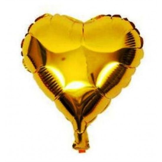 Kalp Folyo Balon Gold Altın  45 Cm