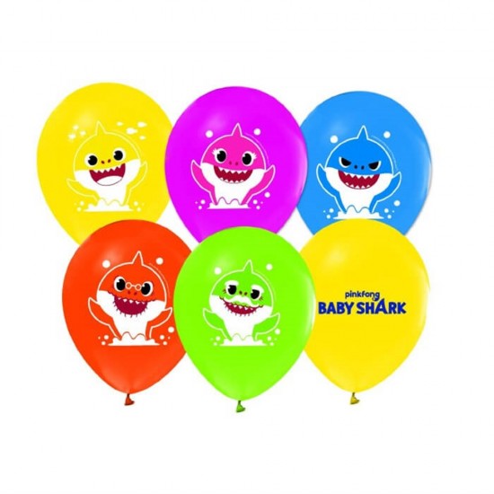 Baby Shark Temalı Lisanslı Balon 100 Adet