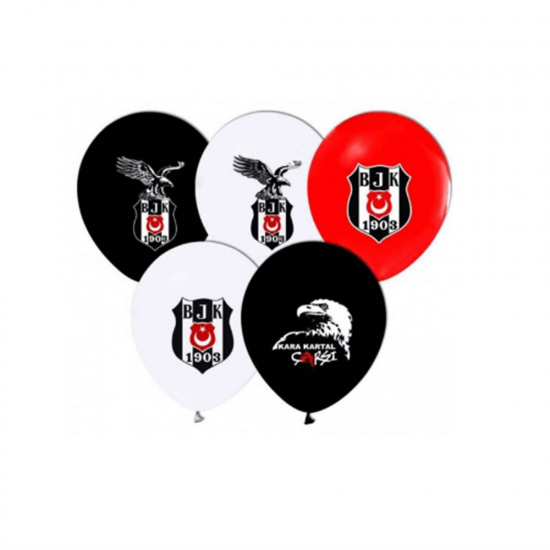 Beşiktaş Temalı Lisanslı Balon 10 Adet