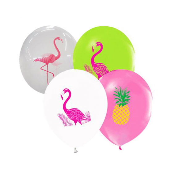 Flamingo Temalı Lisanslı Balon 10 Adet