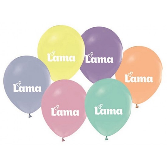 Lama Temalı Lisanslı Balon 100 Adet