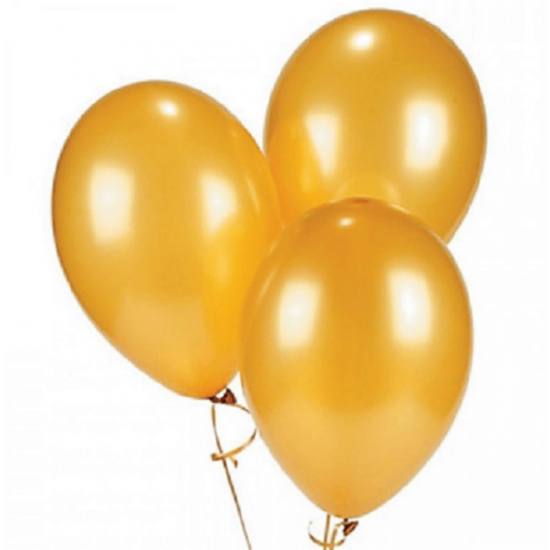 Metalik Balon Gold Altın 10 Adet