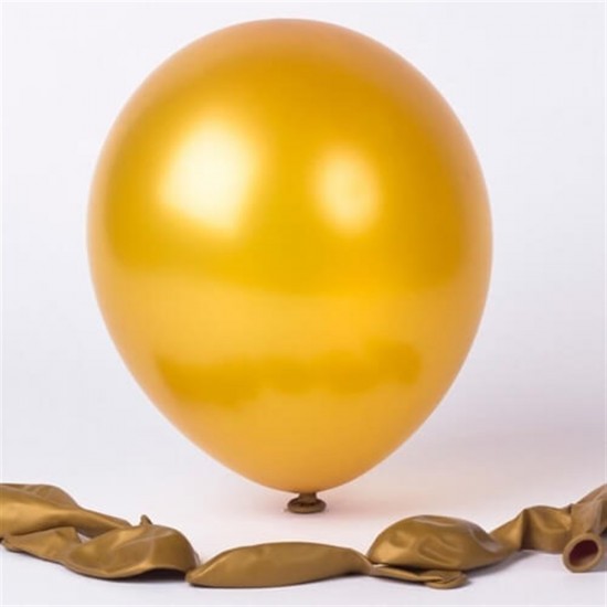 Metalik Balon Gold Altın 10 Adet