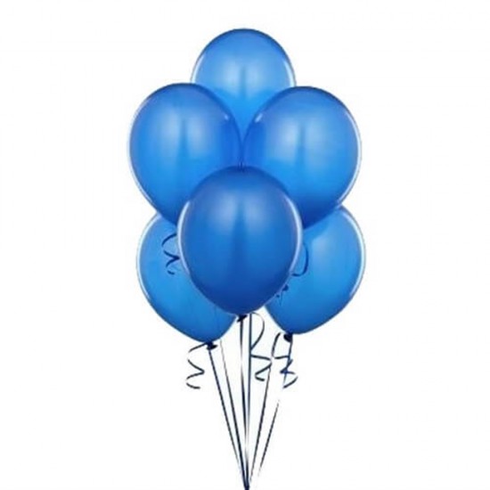 Metalik Balon Lacivert 10 Lu Paket