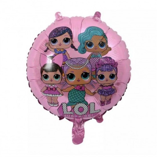 Lol Bebek Temalı Pembe Folyo Balon 45 Cm