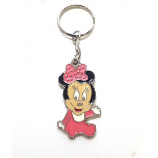 Mini Fare Minnie Mouse Metal Anahtarlık