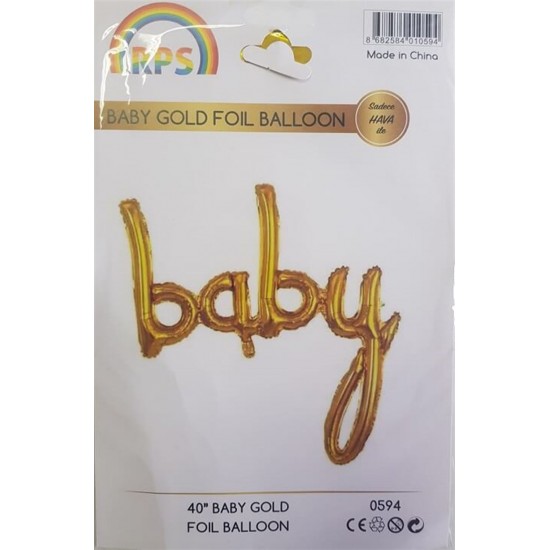 Baby İmza Folyo Balon Gold 100 Cm