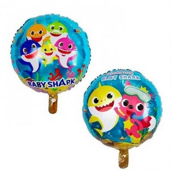 Baby Shark Temalı Folyo Balon 45 Cm