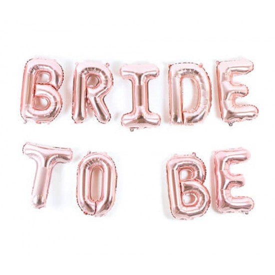 Bride To Be Folyo Balon Harf Set Rose Gold 40 Cm