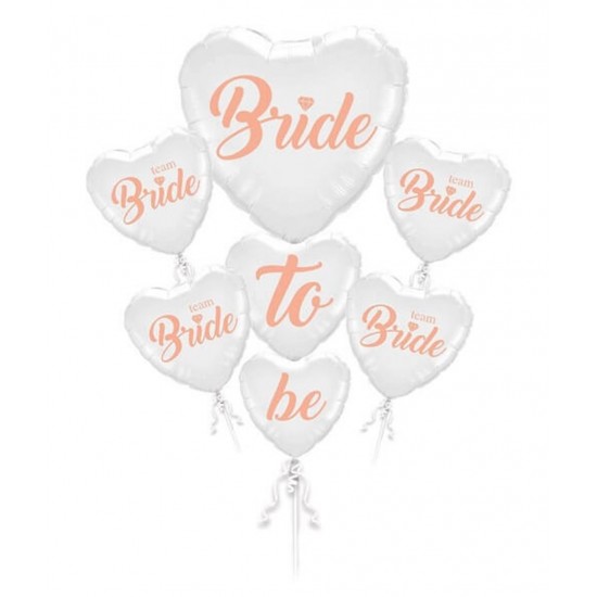 Bride To Be Folyo Balon Kalp 5Li Set