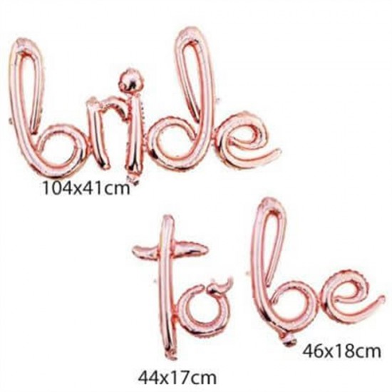 Bride To Be İmza Folyo Balon Rose Gold