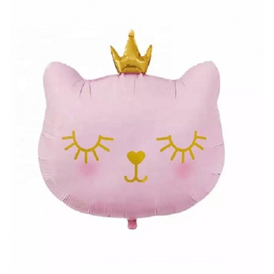 Cat Kedi Folyo Balon Pembe 62X52 Cm