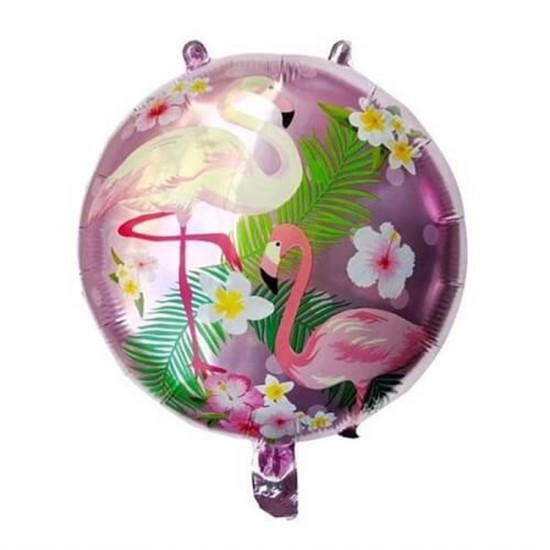 Flamingo Pembe Temalı Folyo Balon 45 Cm