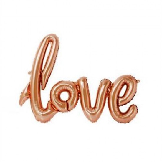 Love İmza Bronz Folyo Balon 100Cm