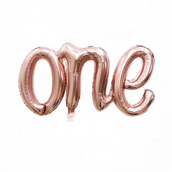 One İmza Folyo Balon Rose Gold (Bronz) 100 Cm