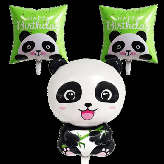 Panda Folyo Balon 3Lü Set 45Cm-70Cm