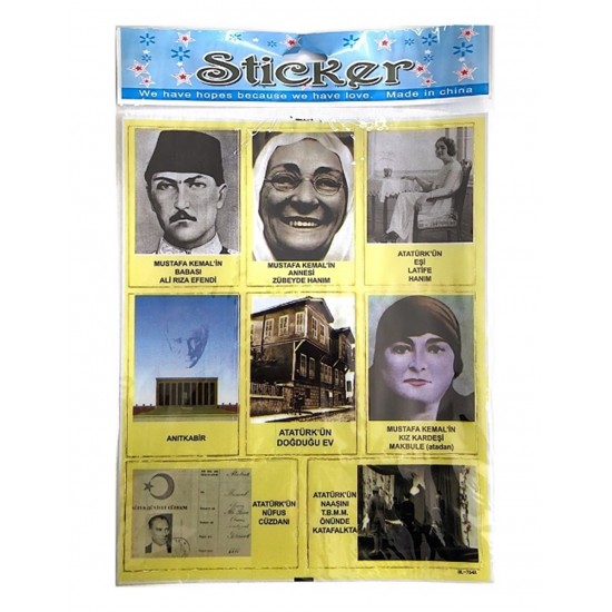 Sticker A4 Mustafa Kemal Atatürk