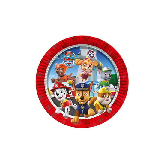 Paw Patrol  Lisanslı Karton Tabak 23Cm 8 Adet