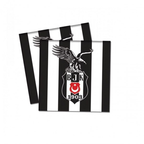 Beşiktaş Lisanslı Kağıt Peçete 33X33 Cm Çift Kat