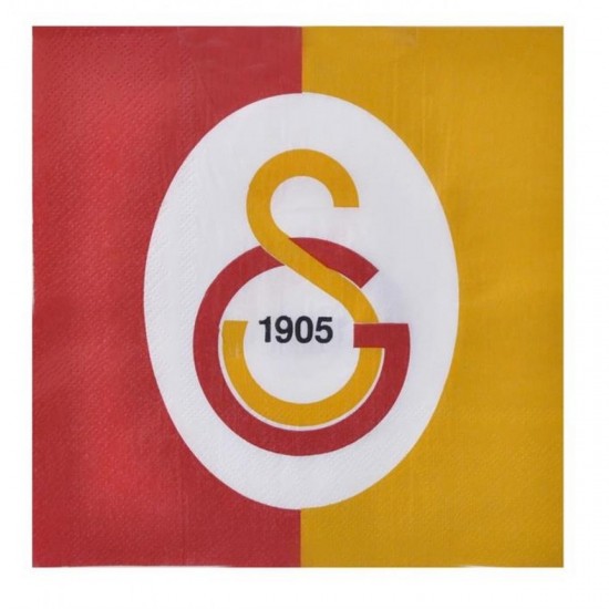 Galatasaray Lisanslı Kağıt Peçete 33X33 Cm Çift Kat