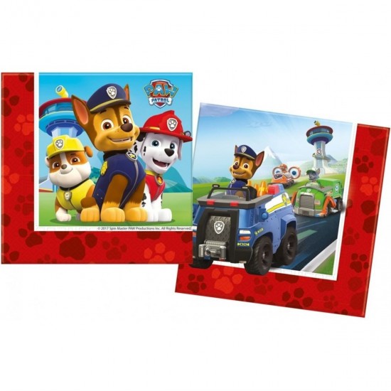 Paw Patrol Lisanslı Kağıt Peçete 33X33 Cm Çift Kat