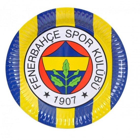 Fenerbahçe Lisanslı Karton Tabak 23Cm 8 Adet