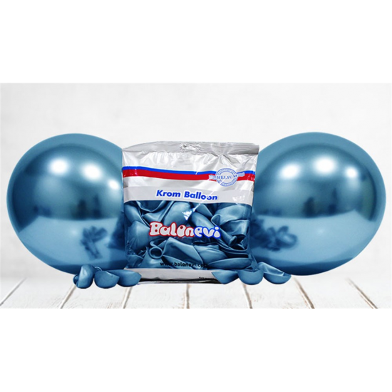 Krom Balon Mavi 50 Adet