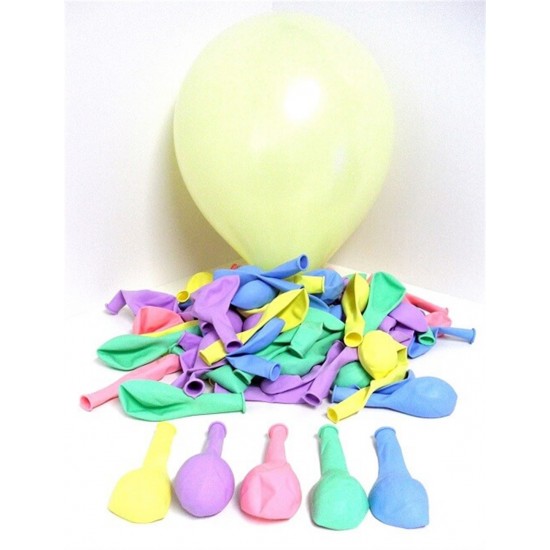 Makaron Balon Karışık Renk 10 Lu Paket