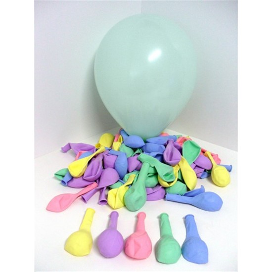 Makaron Balon Yeşil 10 Lu Paket