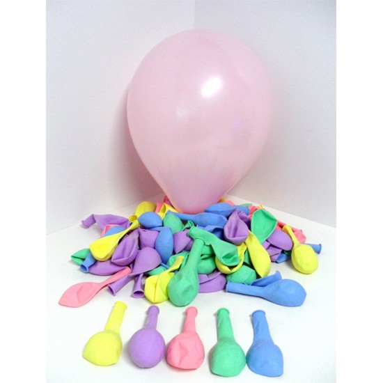 Makaron Balon Pembe 100 Lü Paket