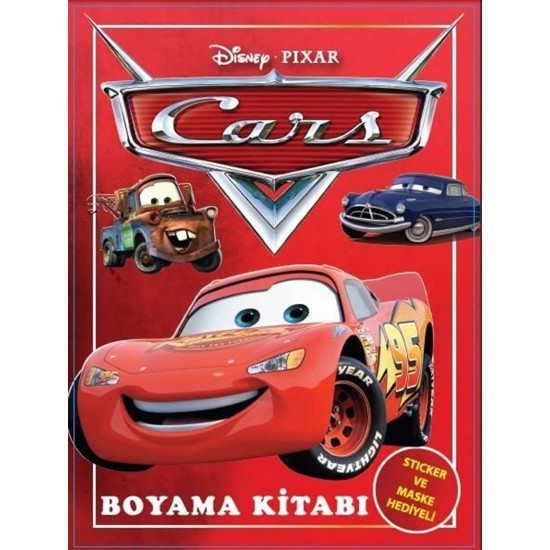 Cars Arabalar Boyama Kitabı - Sticker Ve Maskelii