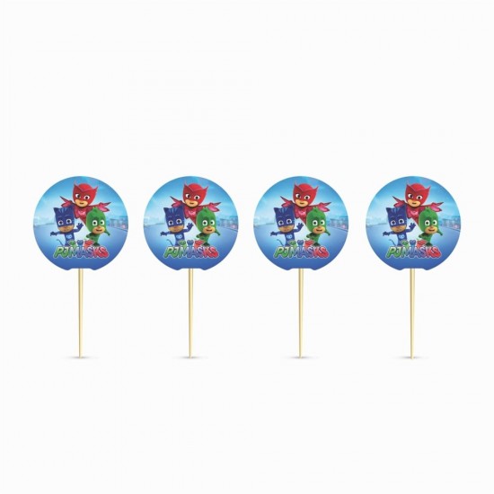 Pj Masks Konsept Parti Cupcake Kürdanı 20 Adet