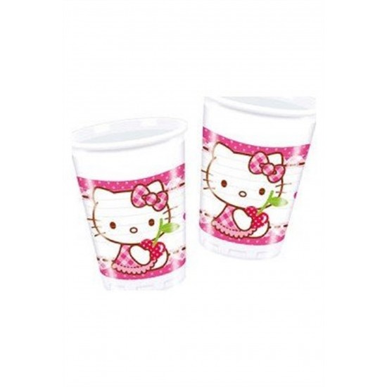 Hello Kitty Lisanslı Plastik Bardak 200 Cc 8 Adet