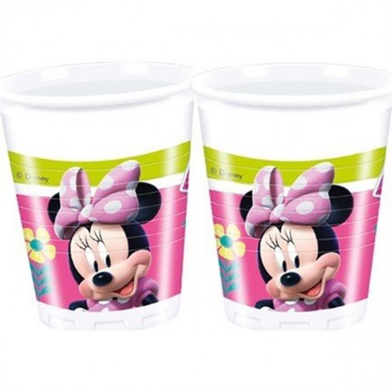 Minnie Mouse Lisanslı Plastik Bardak 200 Cc 8 Adet