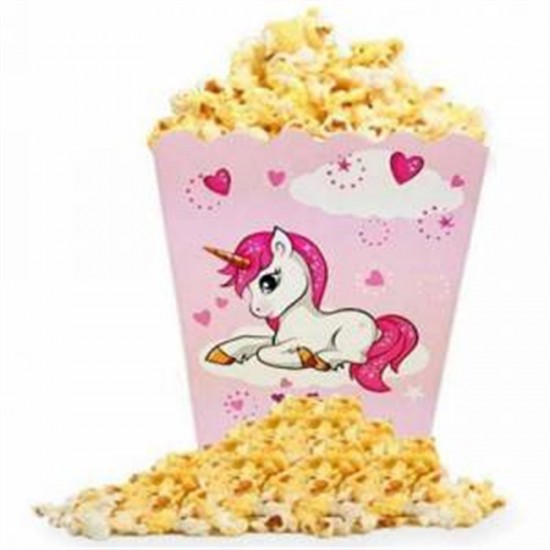 Mısır Kutusu Pop Corn Unicorn Temalı 8Li