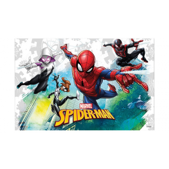 Spiderman Lisanslı Plastik Masa Örtüsü 120X180cm