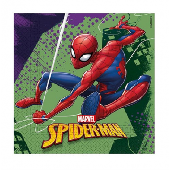 Spiderman Lisanslı Kağıt Peçete 33X33 Cm Çift Kat