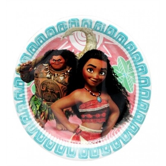 Moana Lisanslı Karton Tabak 23Cm 8 Adet