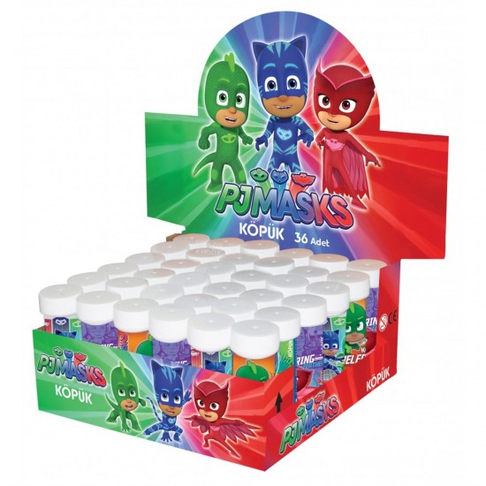 Pj Masks Temalı  Star Köpük Baloncuk 36 Adet