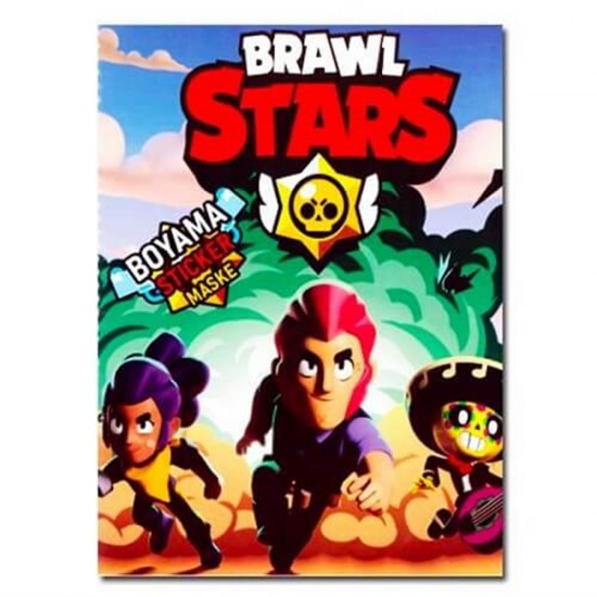 Brawl Stars Boyama Kitabı - Sticker Ve Maskeli