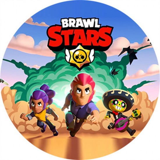 Brawl Stars Temalı Karton Tabak 23Cm 8 Adet