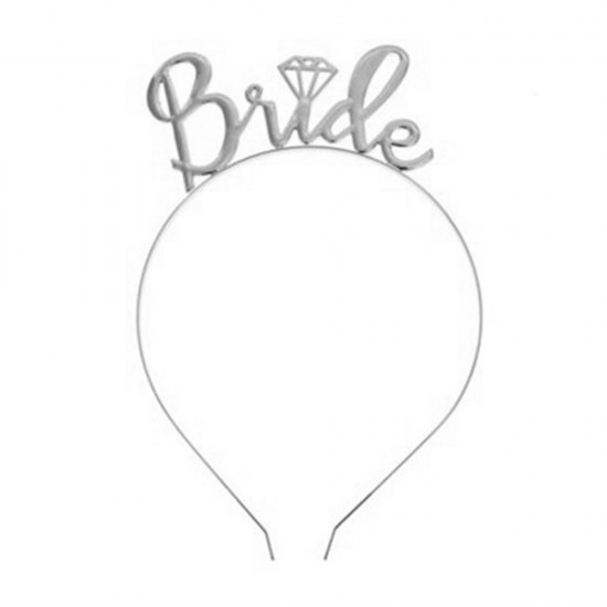 Bride To Be Gümüş Renk Metal Taç